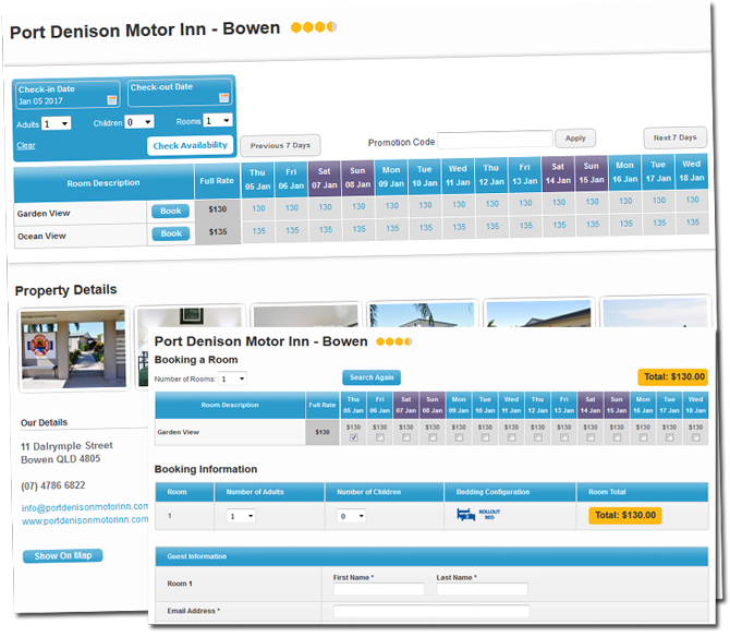 Book Accommodation Online and Save at Port Denison Motor Inn
